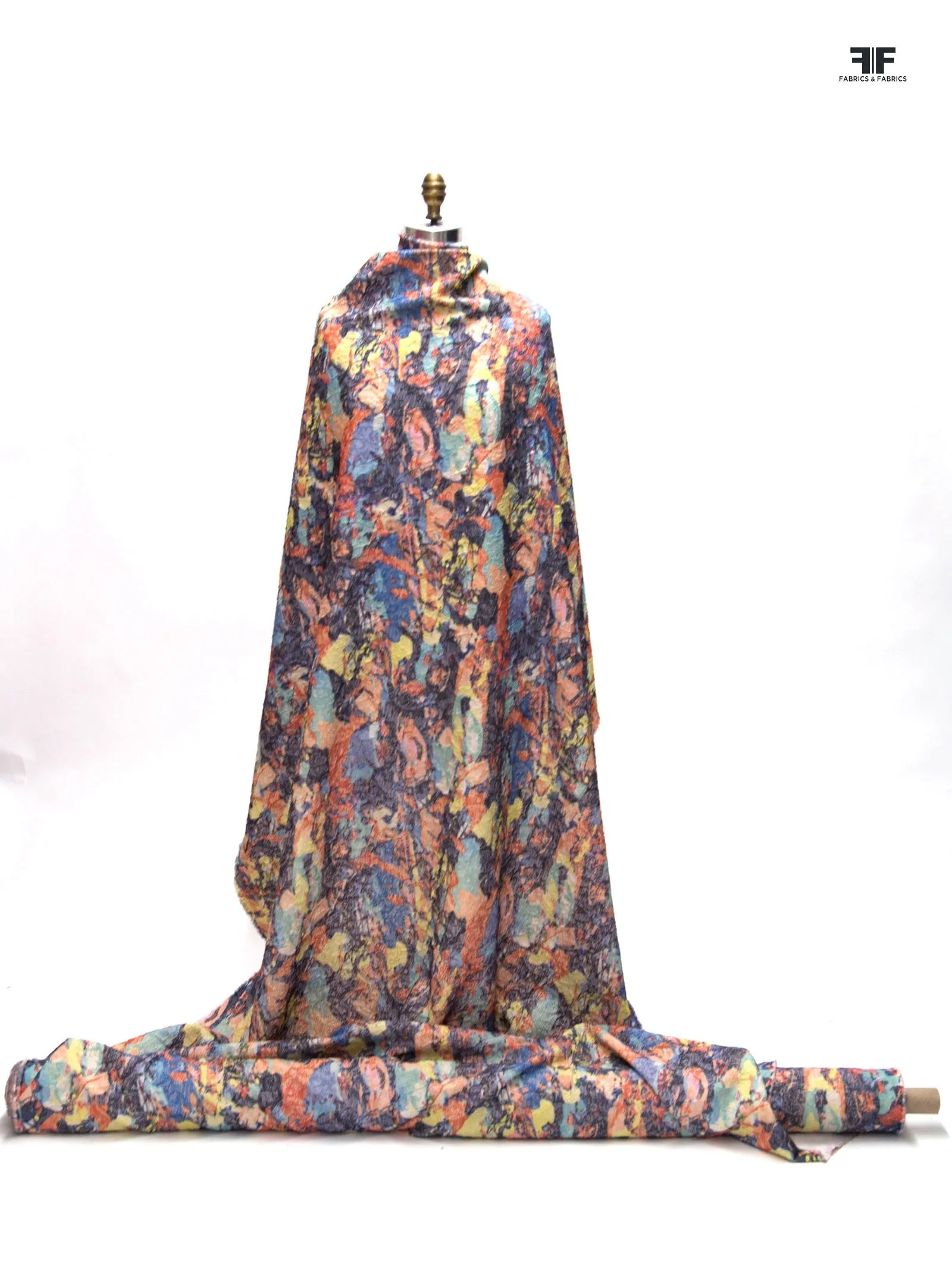 Abstract Stretch Brocade - Multicolor