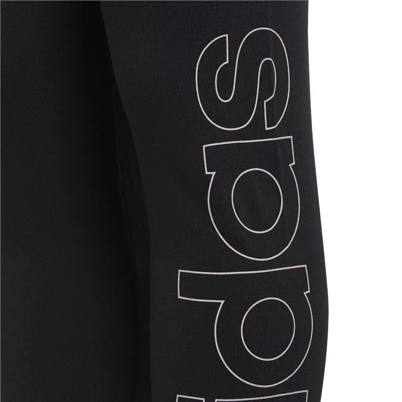 adidas Linear Leggings - Girls - Carbon/Pink