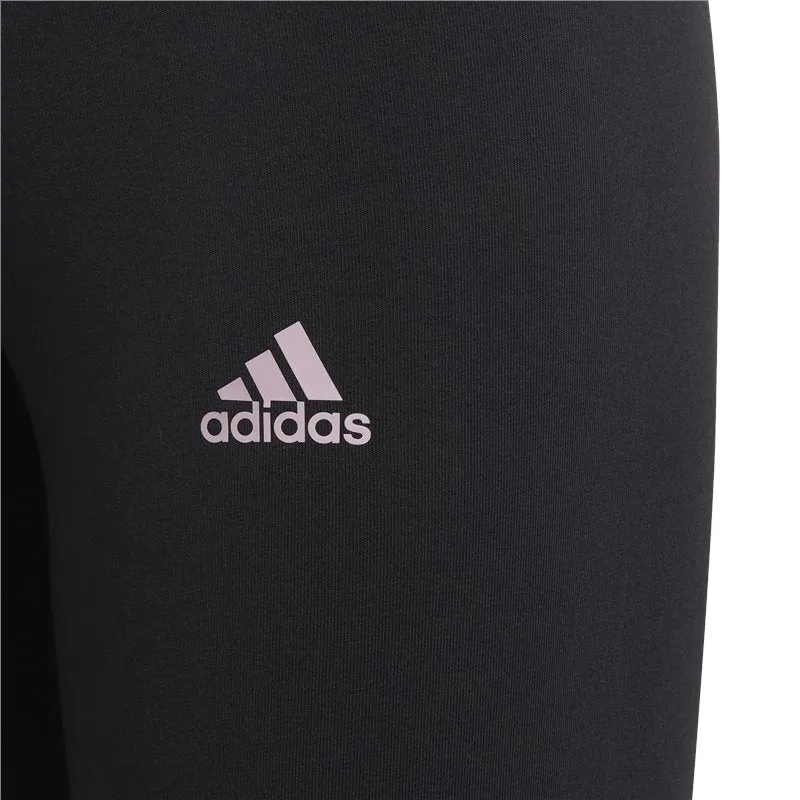adidas Linear Leggings - Girls - Carbon/Pink