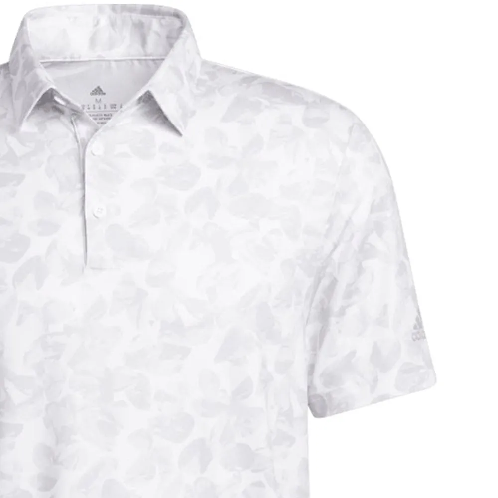 adidas Prisma Print Polo Shirt - White/Grey Two