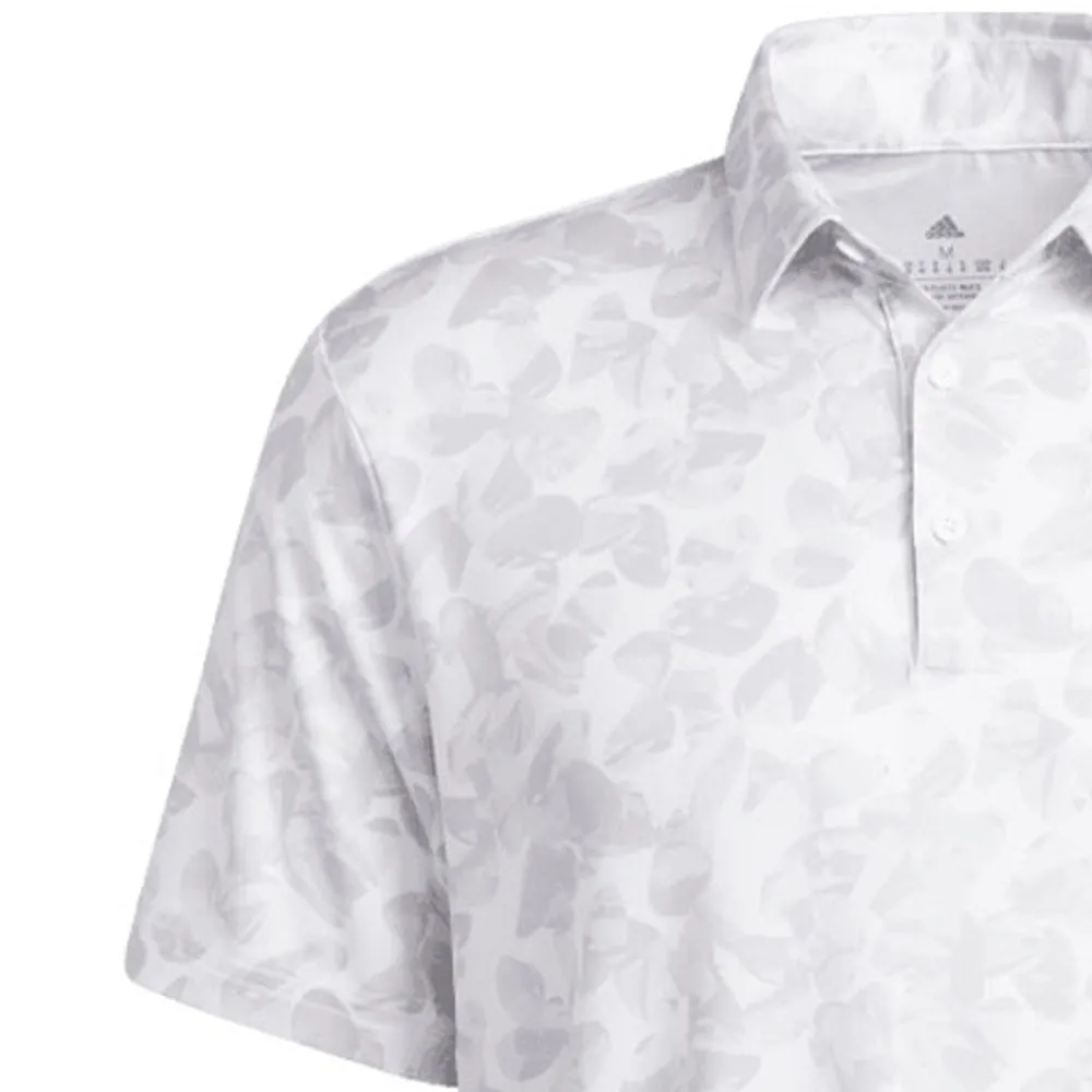adidas Prisma Print Polo Shirt - White/Grey Two