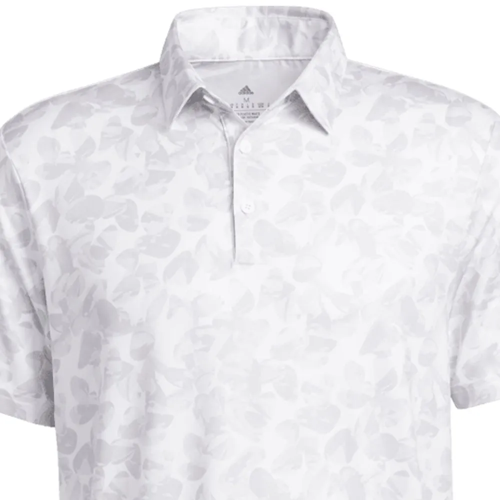 adidas Prisma Print Polo Shirt - White/Grey Two