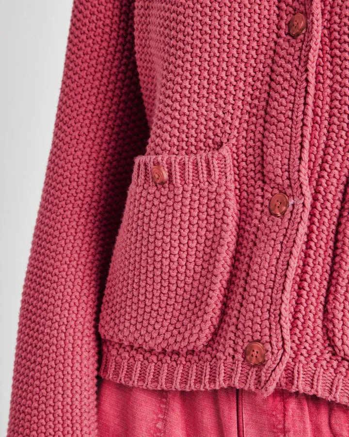 Andrea Cropped Cardigan - Rossa