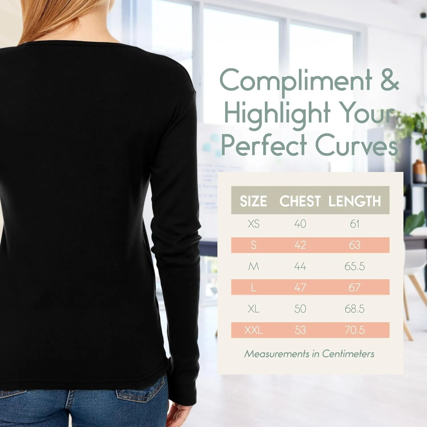Brix Women's Long Sleeve Tee - Crewneck Cotton T-Shirt Tagless Super Soft Classic and Fitted.