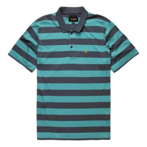 Brixton Hilt II Polo Shirt Aqua Washed Navy