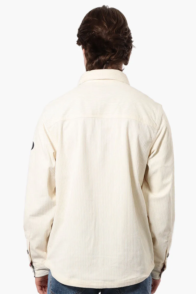 Canada Weather Gear Corduroy Casual Shirt - Cream