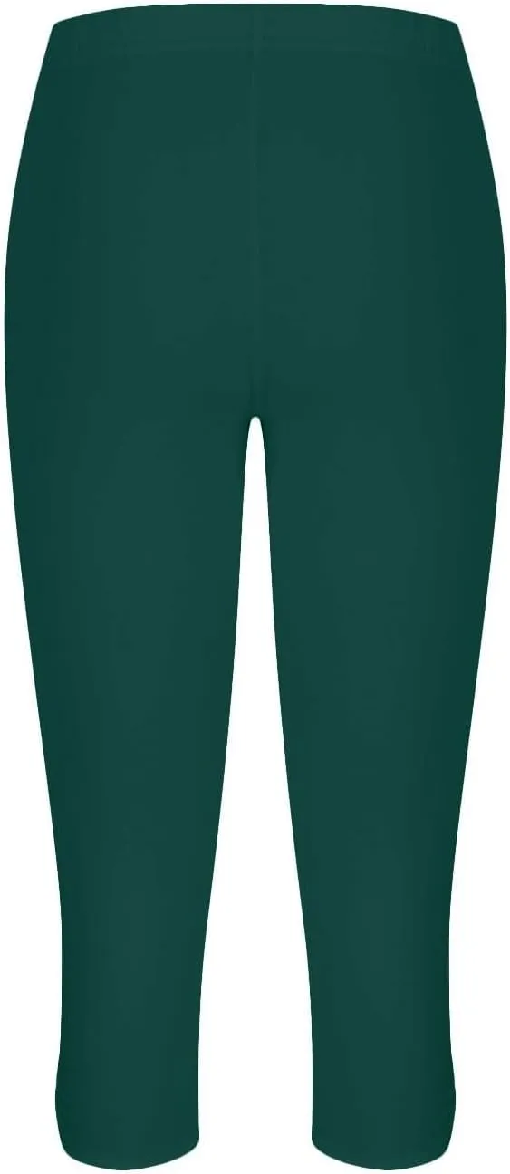 Capri Leggings for Women Casual Yoga Pants High Waisted Cropped Comfy Stretchy Workout Pants