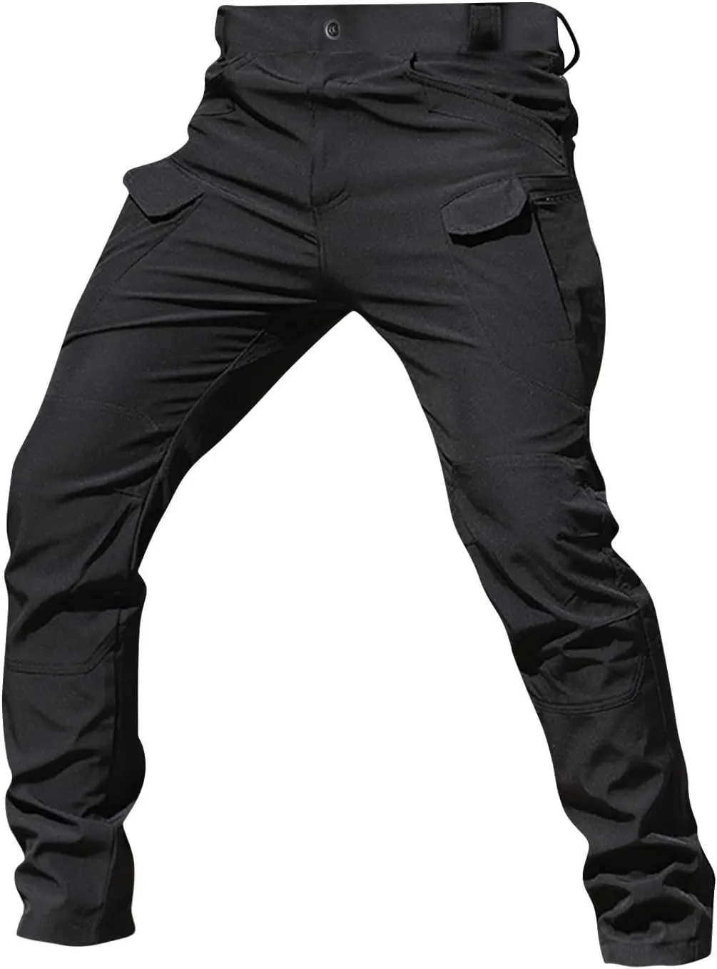 Cargo Pants Men Multi Pockets Athletic Fit Y2K Pants Fashion Stretch Loose Fit Pants Casual Travel Trousers Casual
