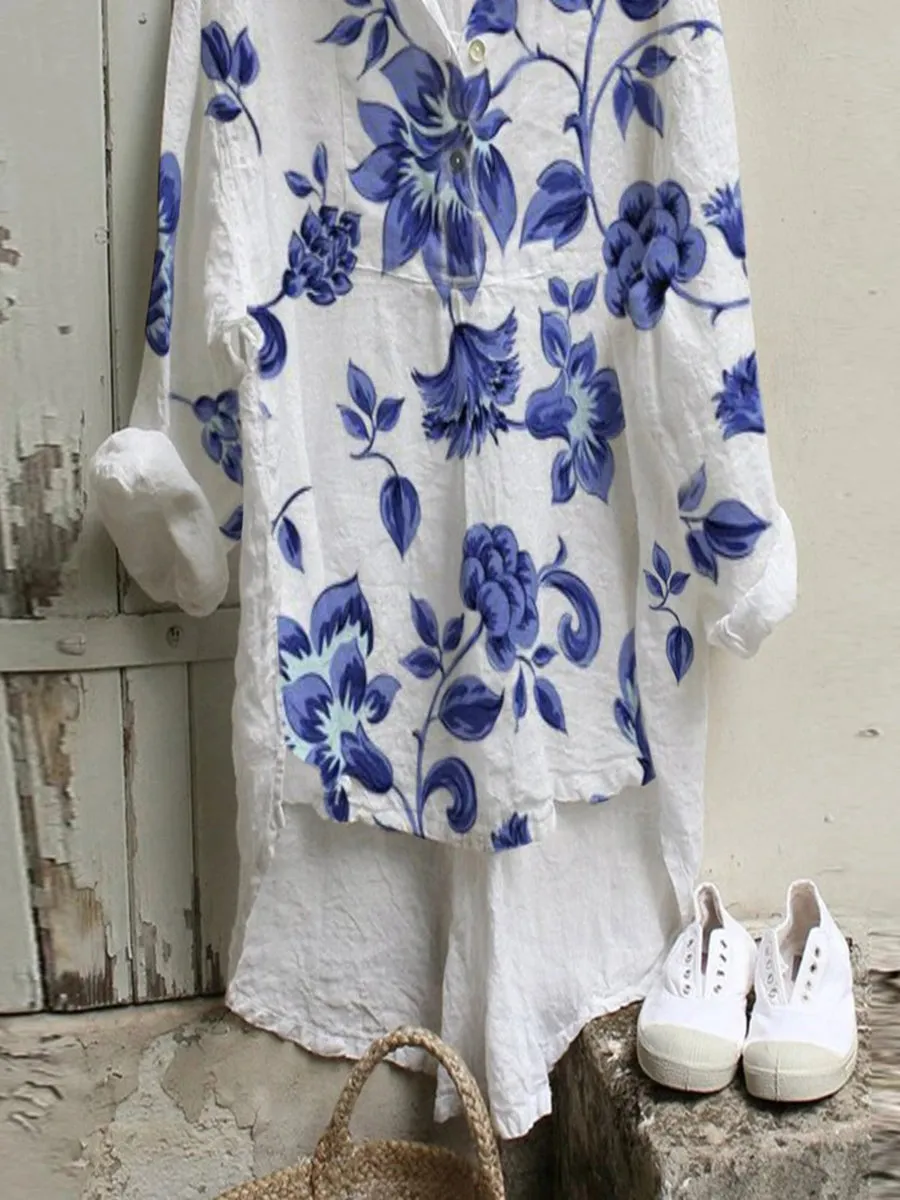 Casual Floral Shirts & Tops 