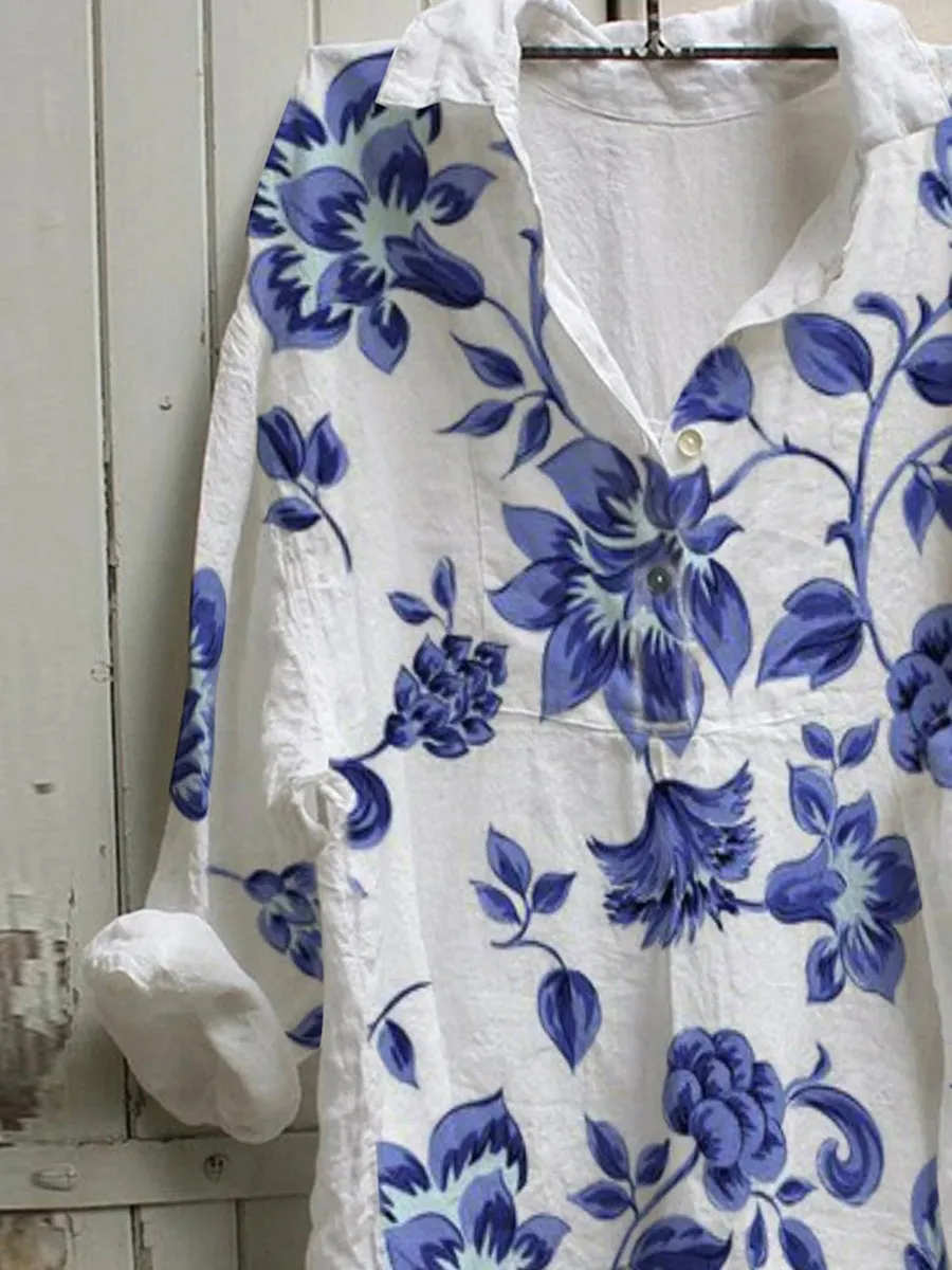 Casual Floral Shirts & Tops 