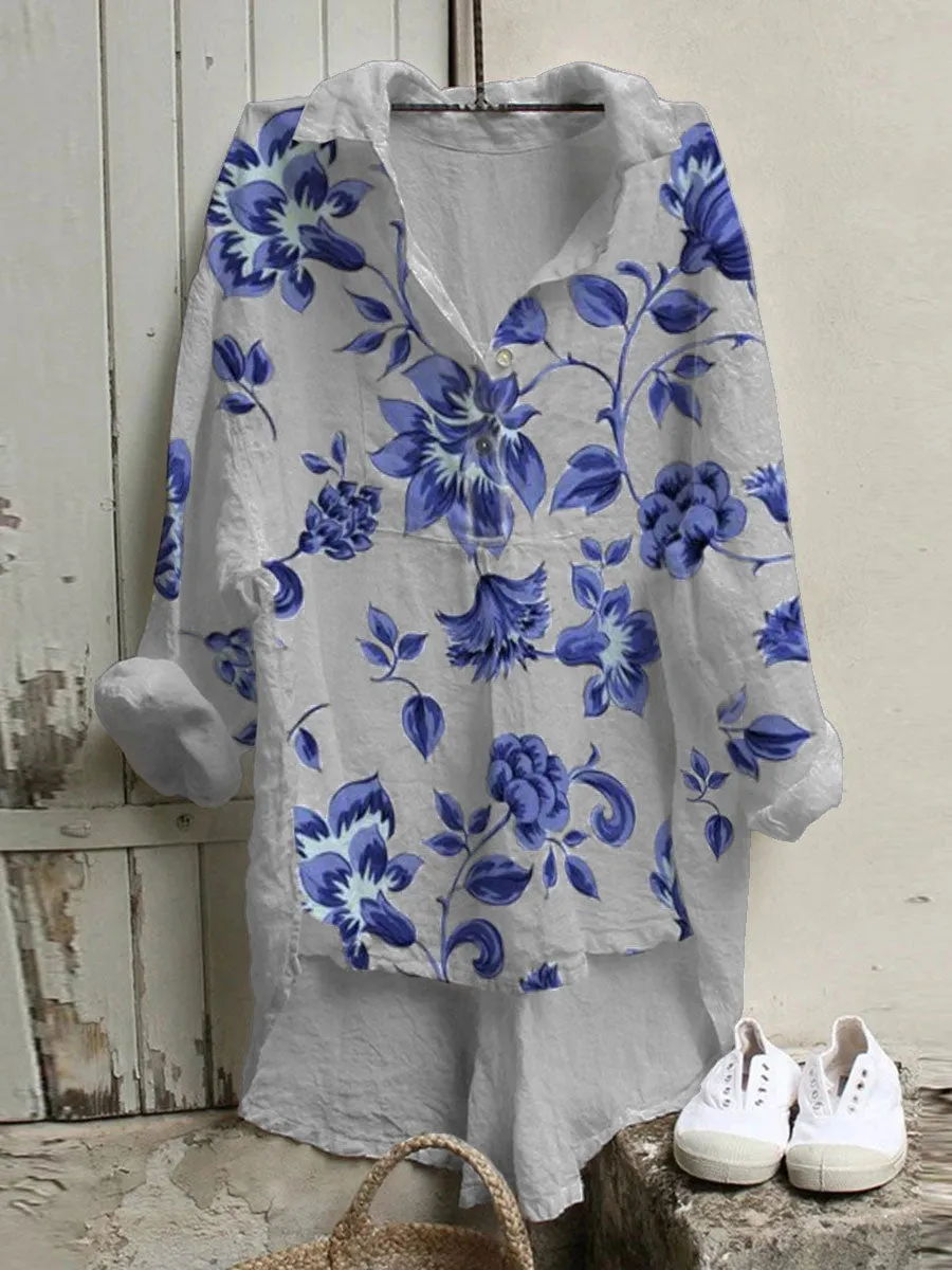 Casual Floral Shirts & Tops 