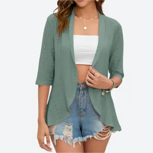 Casual Lightweight Open Front Cardigans