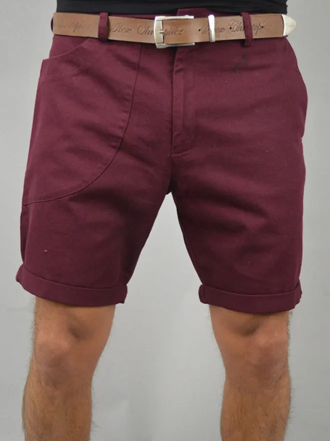 Chino Shorts - Burgundy
