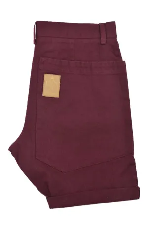 Chino Shorts - Burgundy