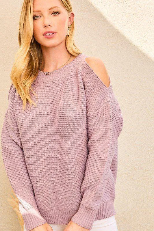 Cold Shoulder Sweater