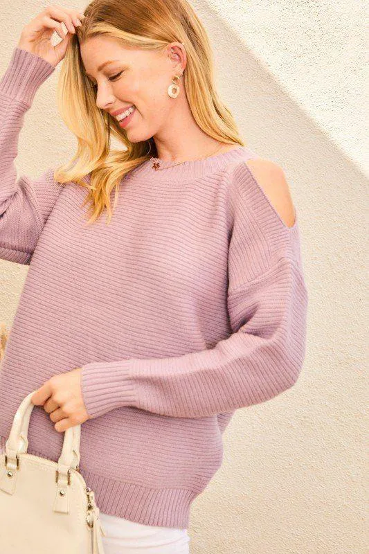 Cold Shoulder Sweater