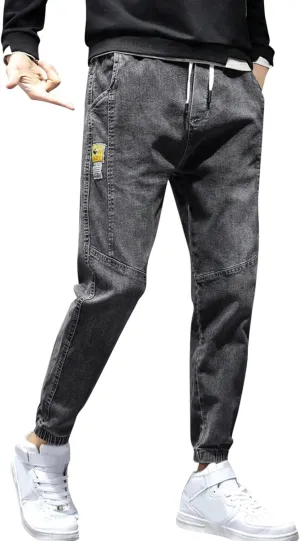 Fleece Trousers Jeans Haroun Pants Slim Size Plus Stretch Men's Men's Pants Stretch Jeans Men Jeans for Men Stretch Fit Jeans for Men Slim Fit(Grey,X-Large)