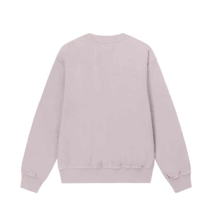GLAMOUR PIGMENT DYED CREW / STUSSY / BLUSH