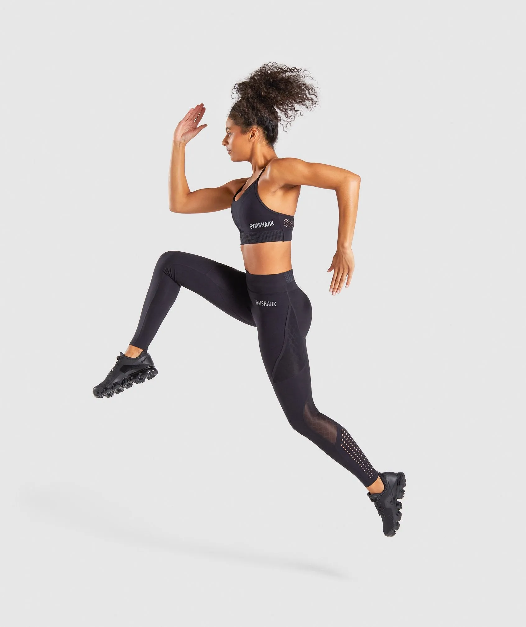 Gymshark Geo Mesh Leggings - Black