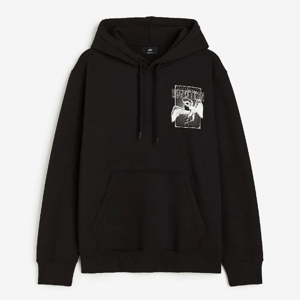 H&M Regular Fit Led Zeppelin Sweatshirt, black