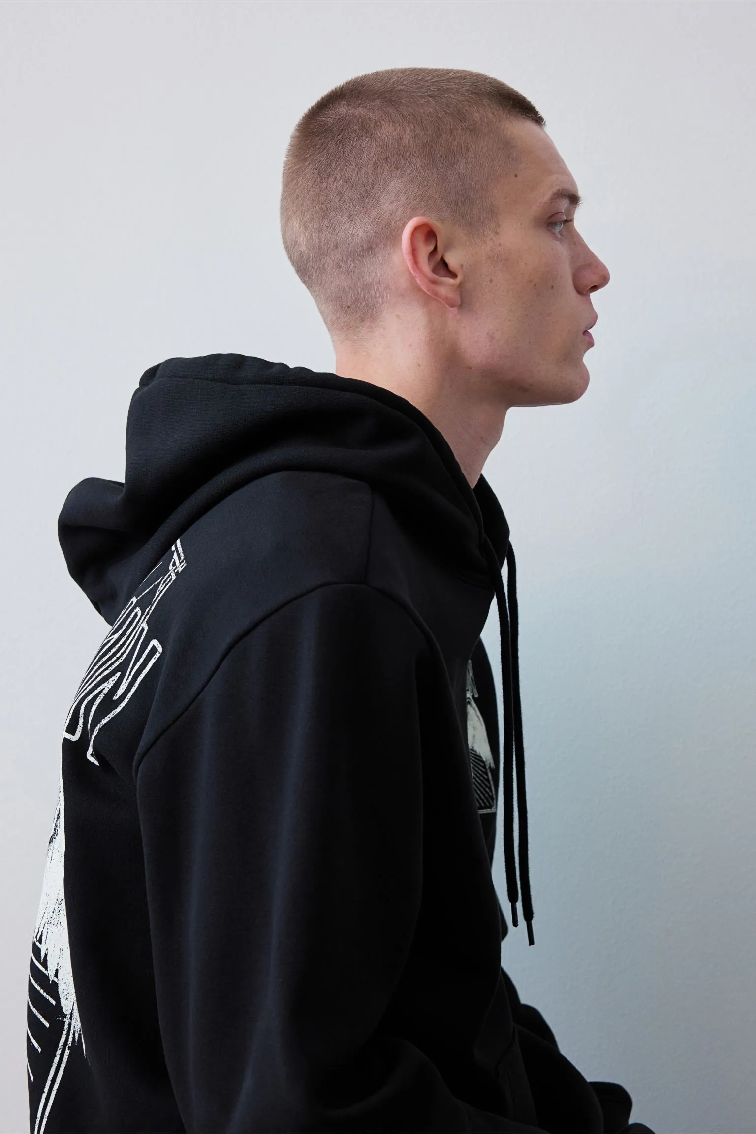 H&M Regular Fit Led Zeppelin Sweatshirt, black