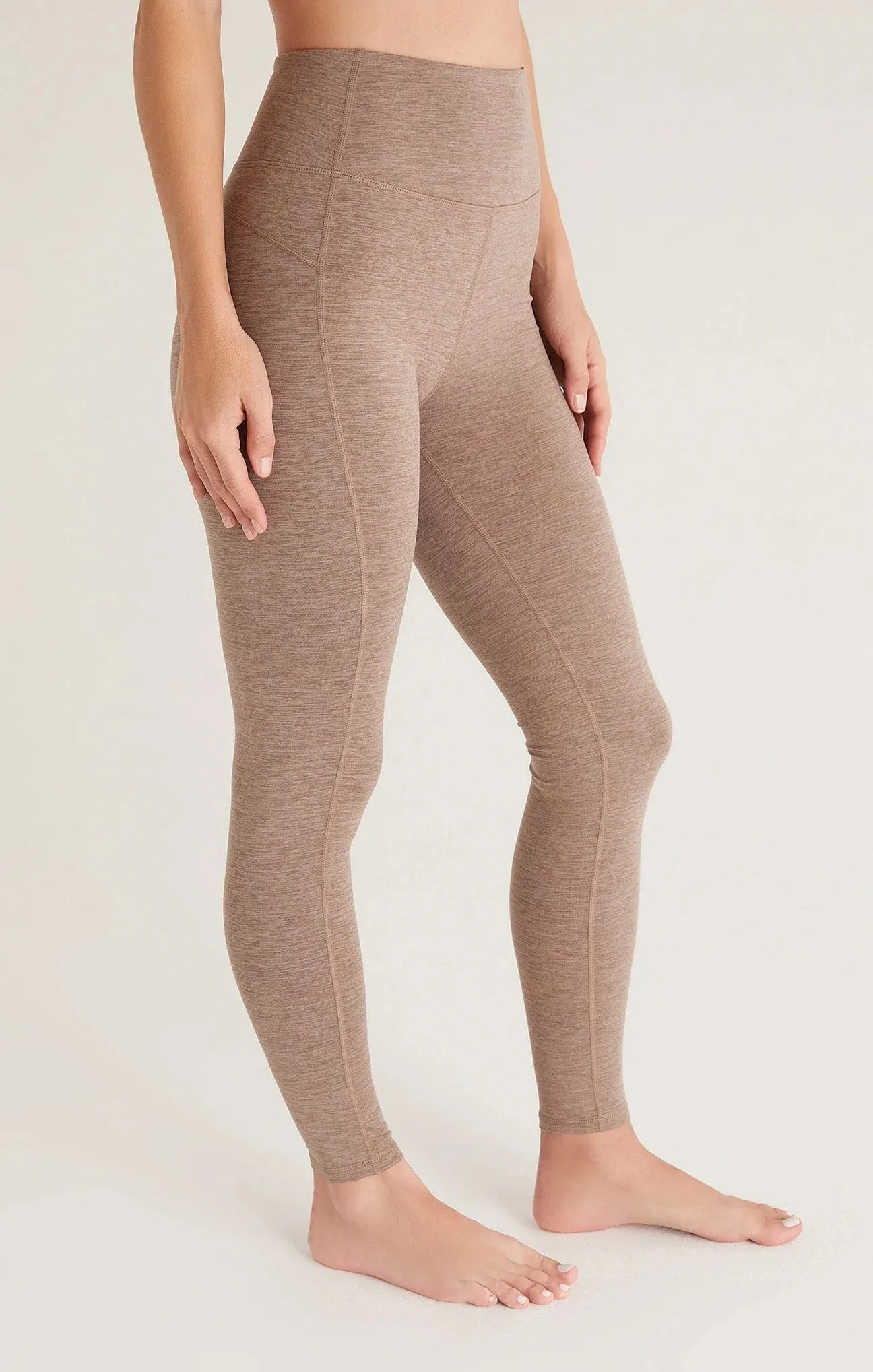 Heather Taupe Feel Good 7/8 Legging