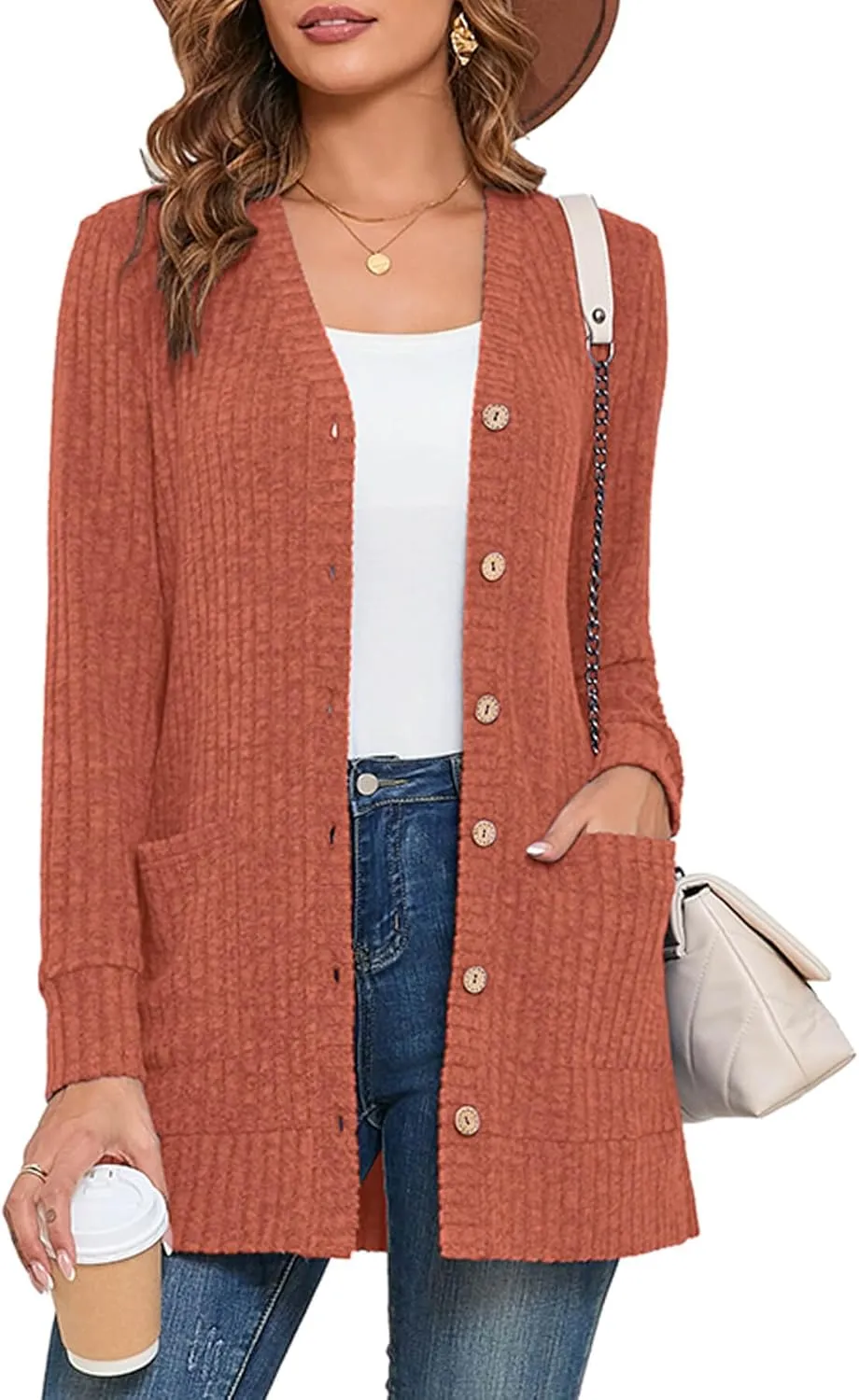 Heymoments Lightweight Open Front Cardigan Sweater for Women Long Sleeve Causal Bolero Button Down Soft Outwear Tops