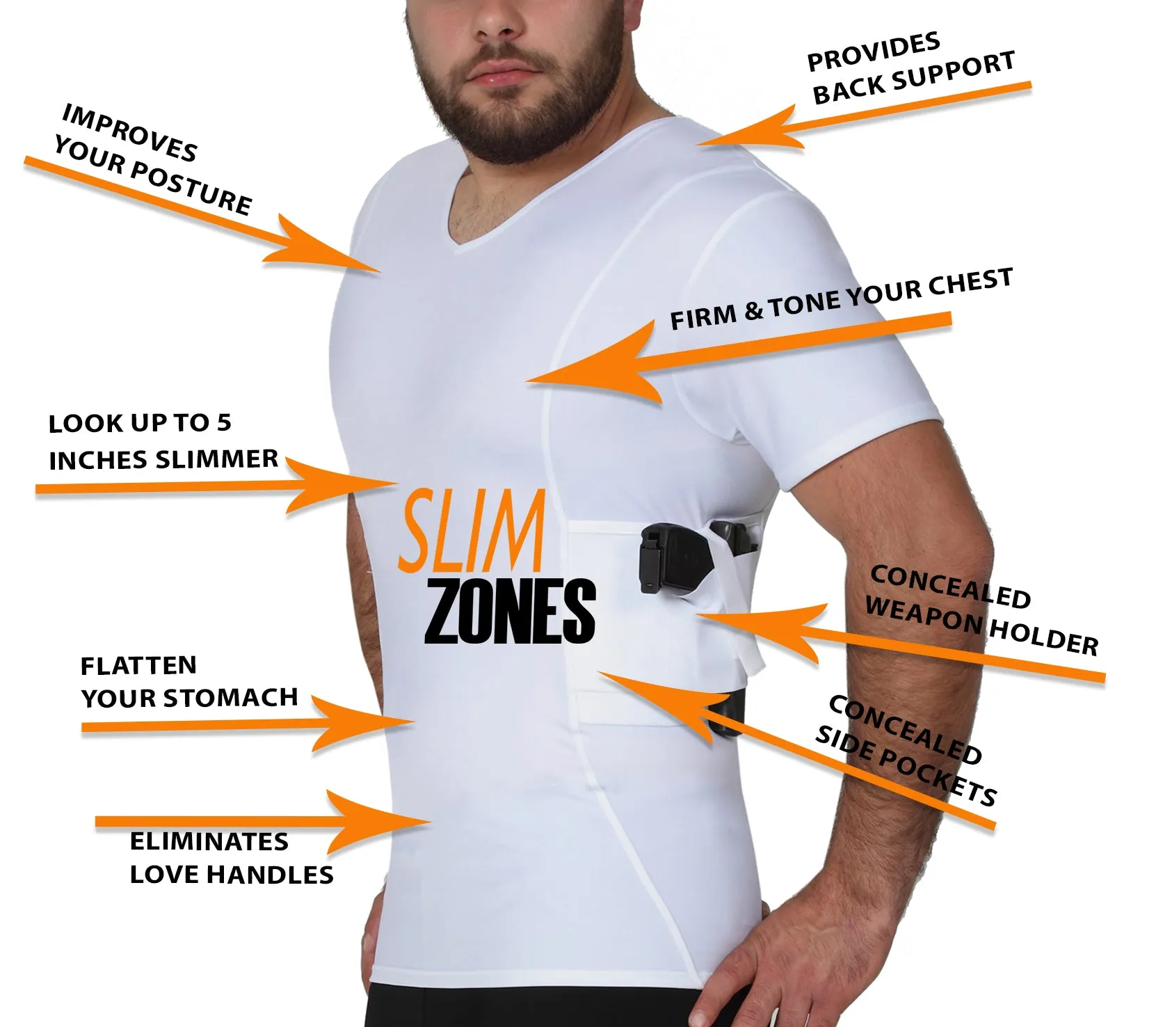 I.S.Pro Tactical Undercover Concealed Carry Holster V-Neck MGV017