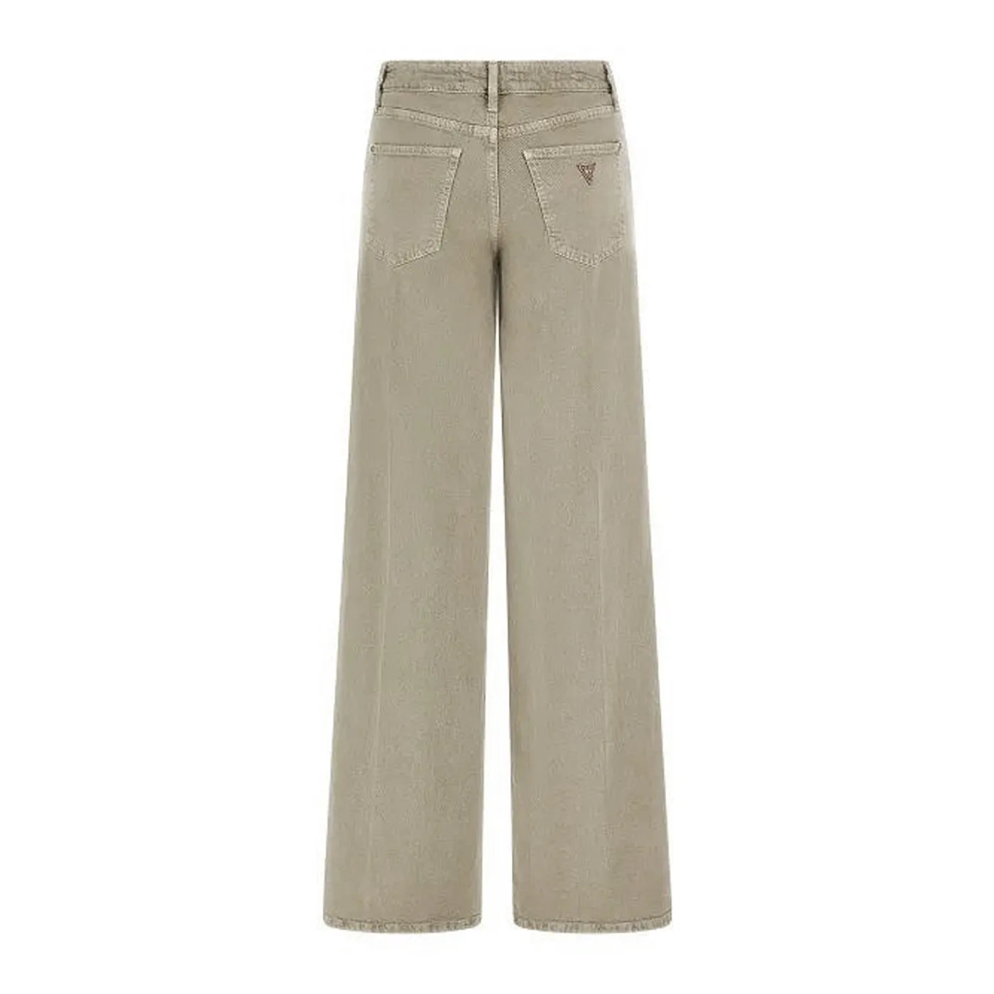 Light Green Mid Rise Wide Leg Jeans