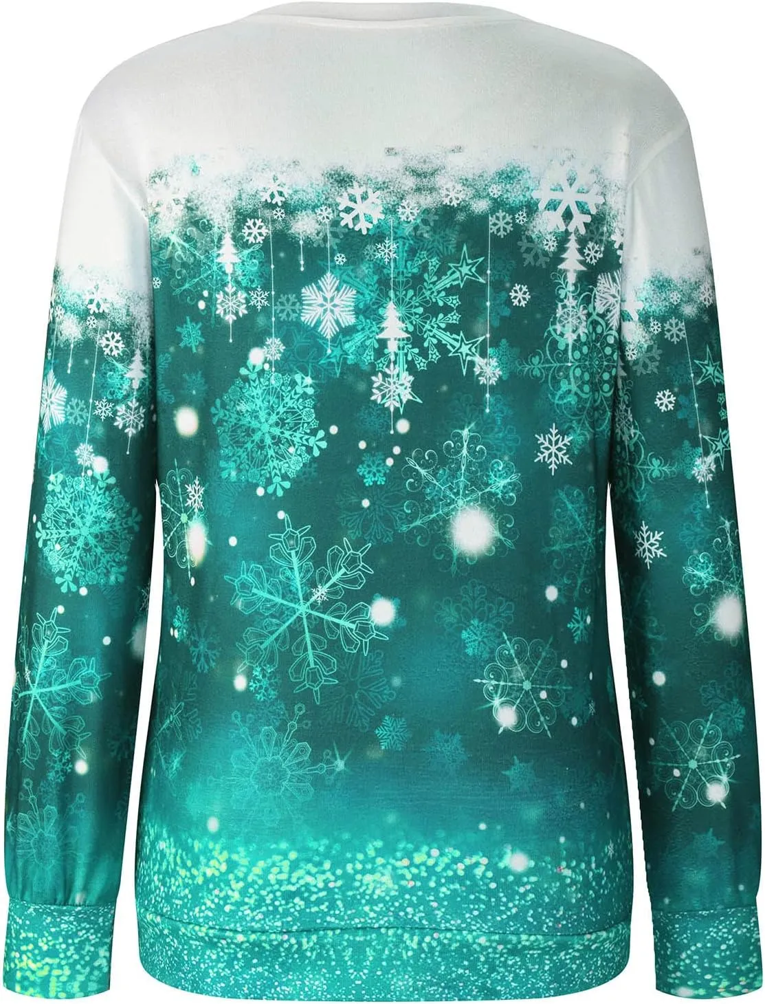 maisdgop Ugly Christmas Sweater Women Pretty Printed Crewneck Blouse Winter Holiday Sweatshirts Casual Long Sleeve Pullover