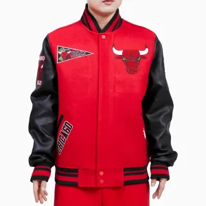 Men's Chicago Bulls Retro Classic Rib Wool NBA Varsity Jacket