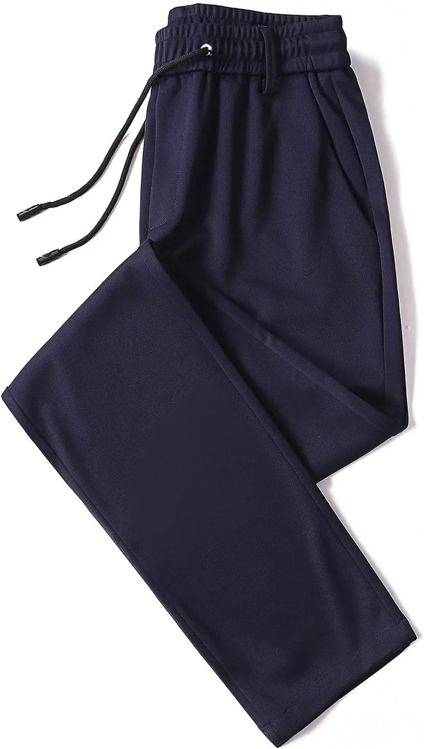 Men's Fashion Thin Solid Color Casual Elastic Sweatpants Chinos Pants Men Slim Fit