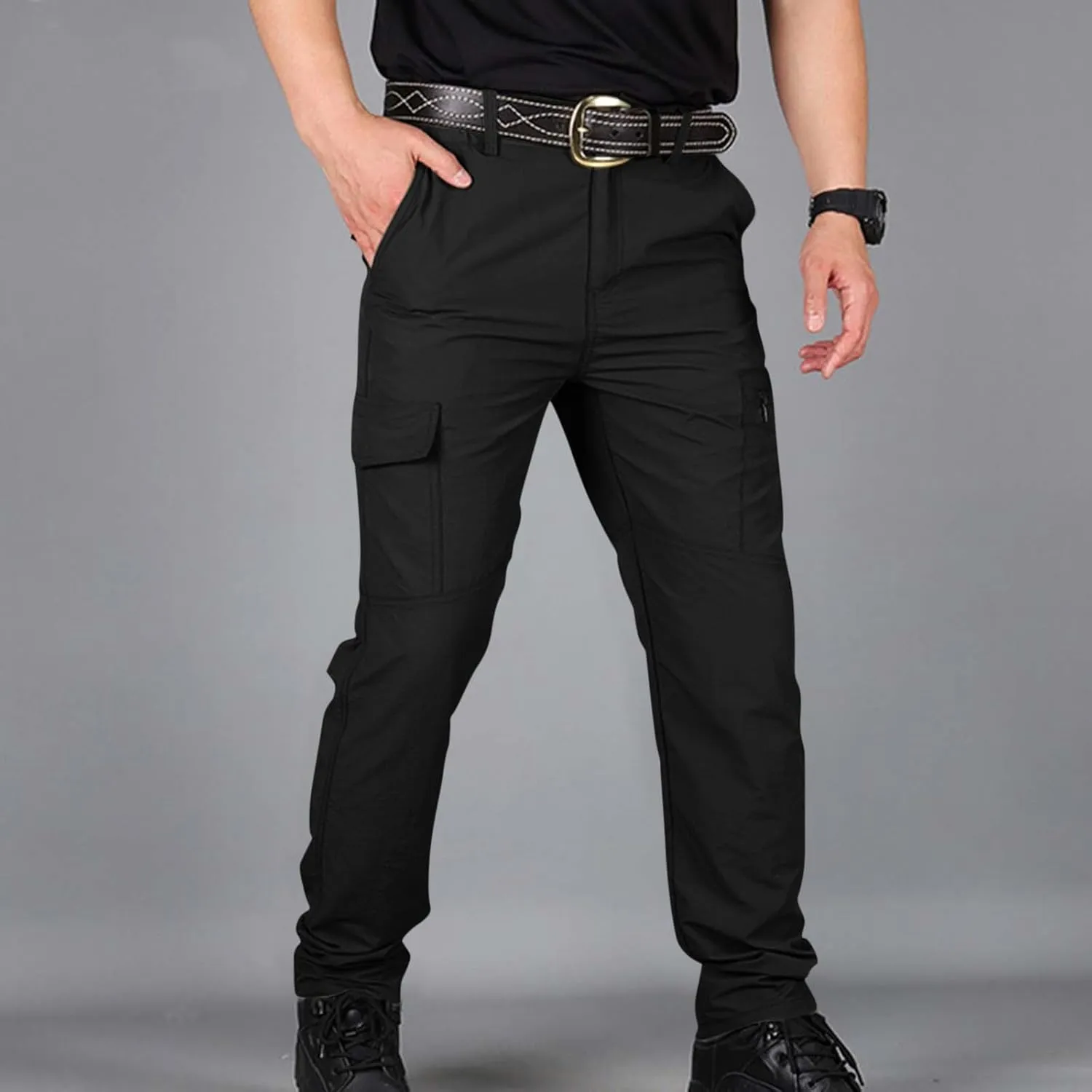 Men's Work Pants Construction Tactic Hiking Waterproof Mencomfy Cargo Pants Carpenter Trousers with Pockets