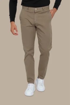 Mocha Plain Chinos