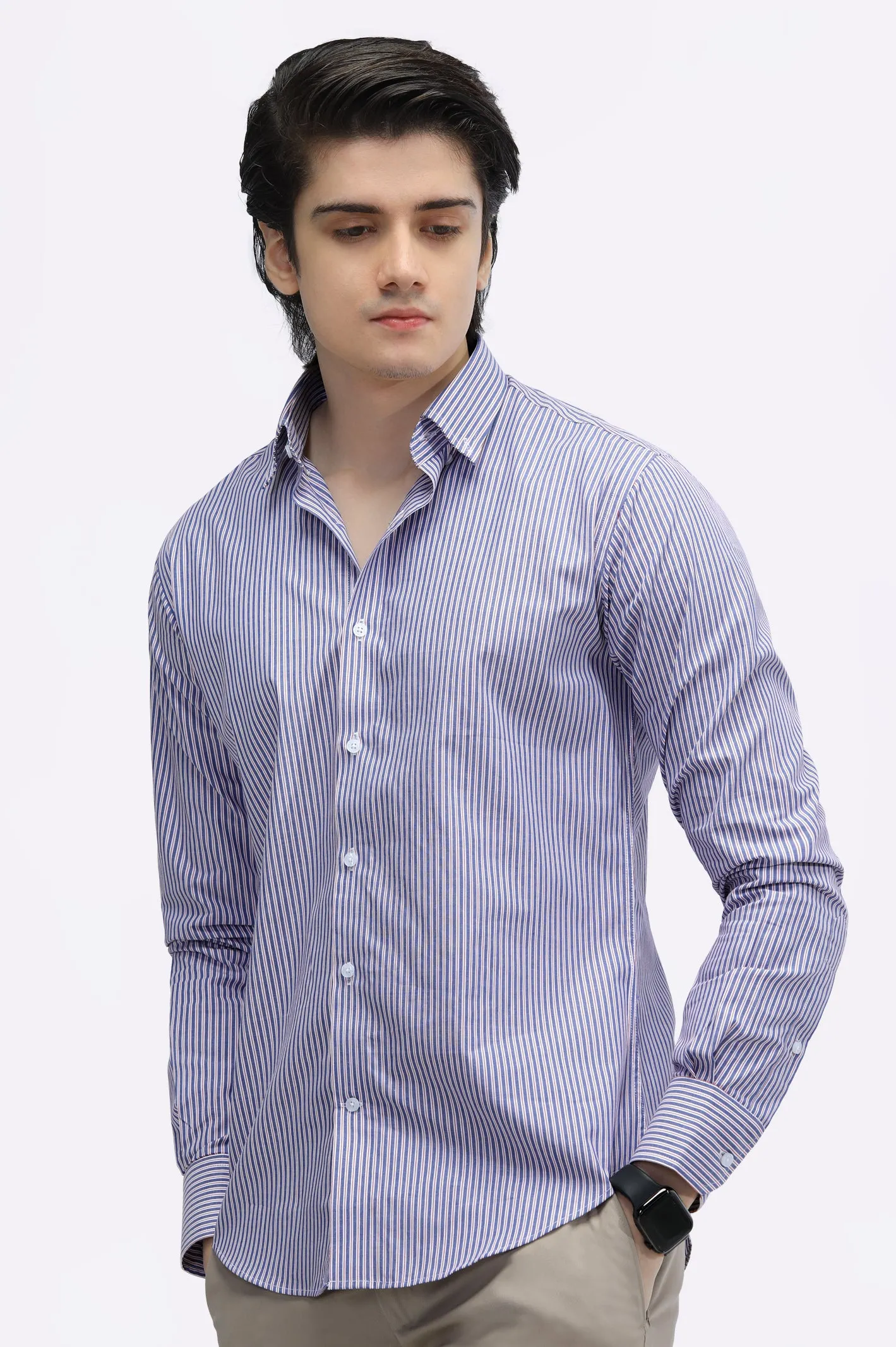 Multicolor Pencil Stripe Casual Milano Shirt