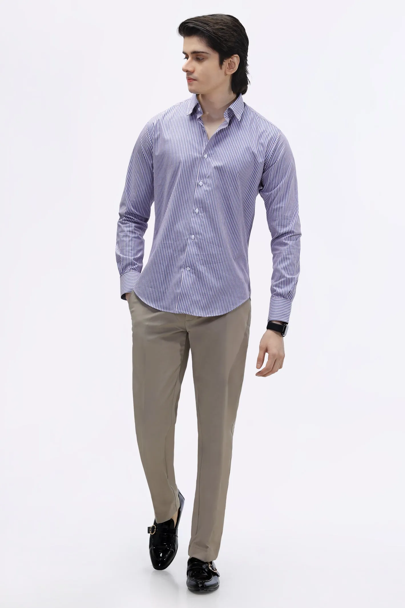 Multicolor Pencil Stripe Casual Milano Shirt