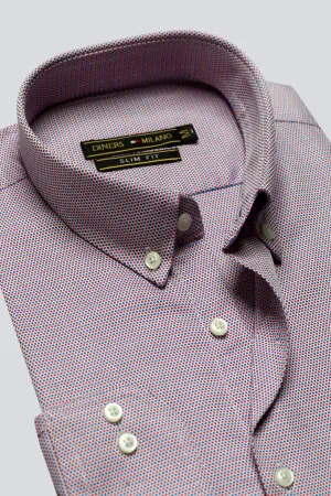 Multicolor Self Casual Milano Shirt