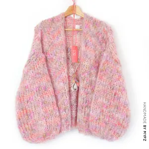 MYPZ Chunky Mohair Cardigan Soft Glow