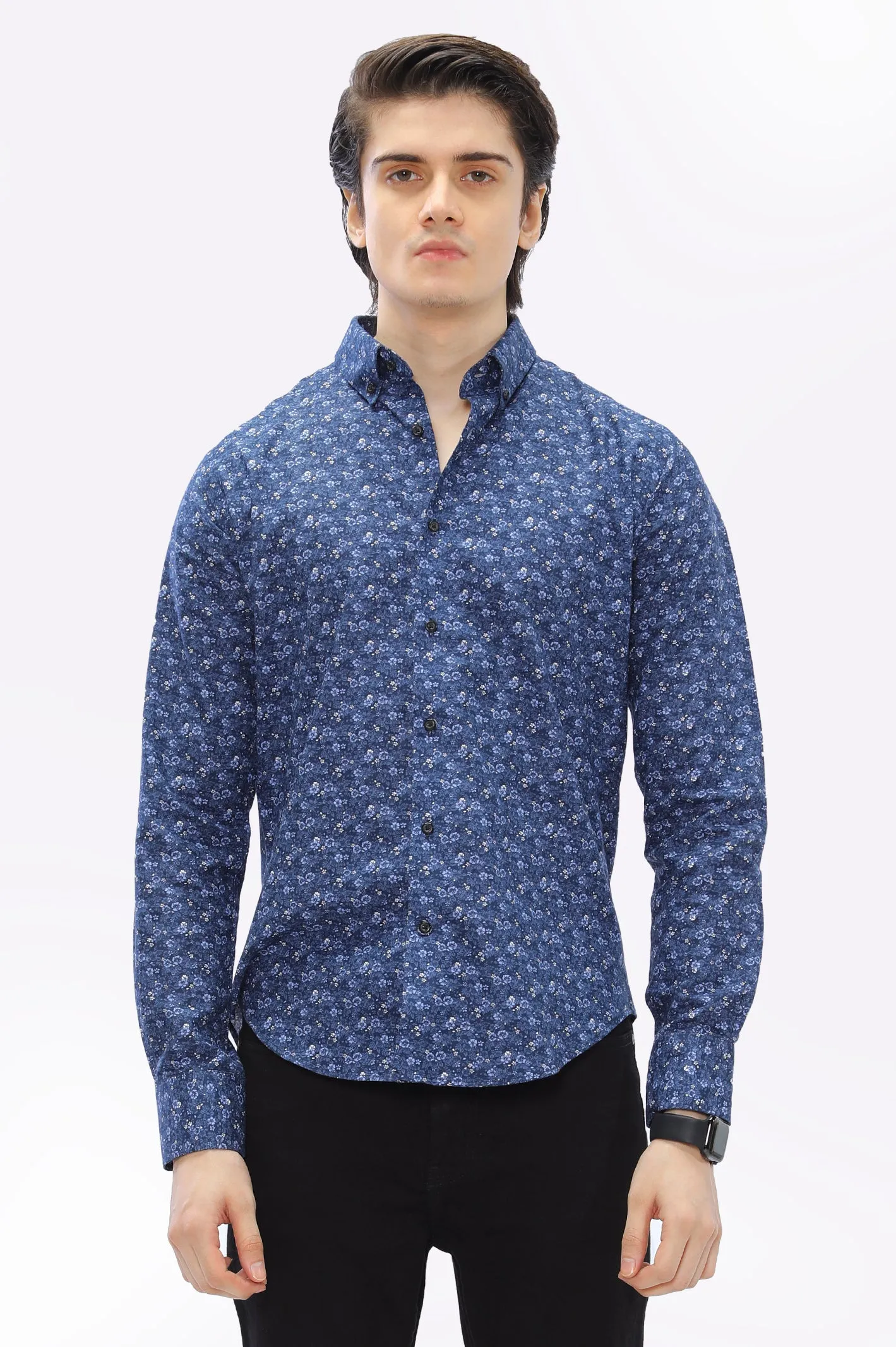 Navy Blue Casual Milano Shirt
