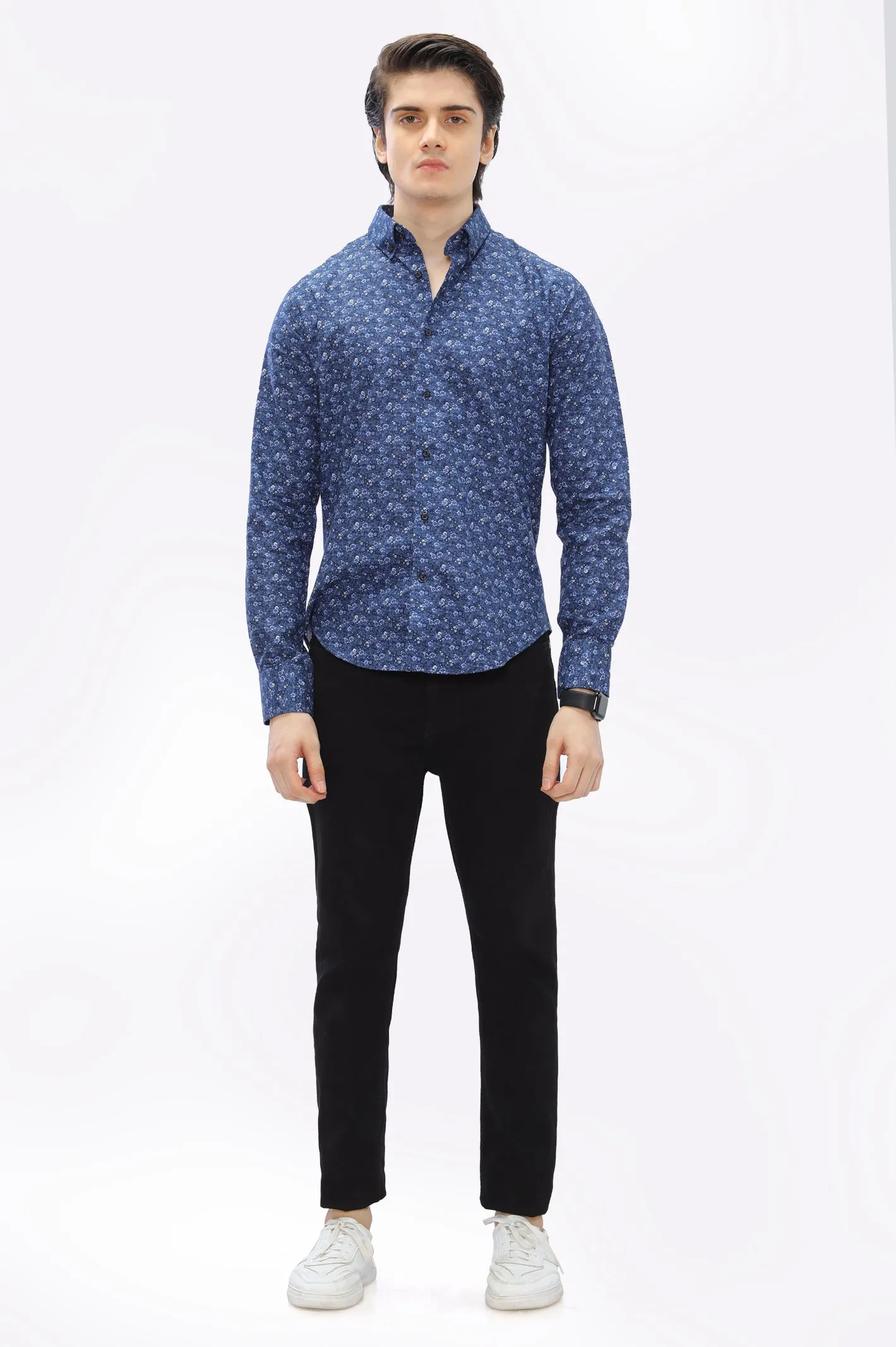 Navy Blue Casual Milano Shirt