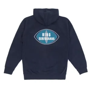 ORIGINAL BING Premium Hooded Zip Sweatshirt - Navy
