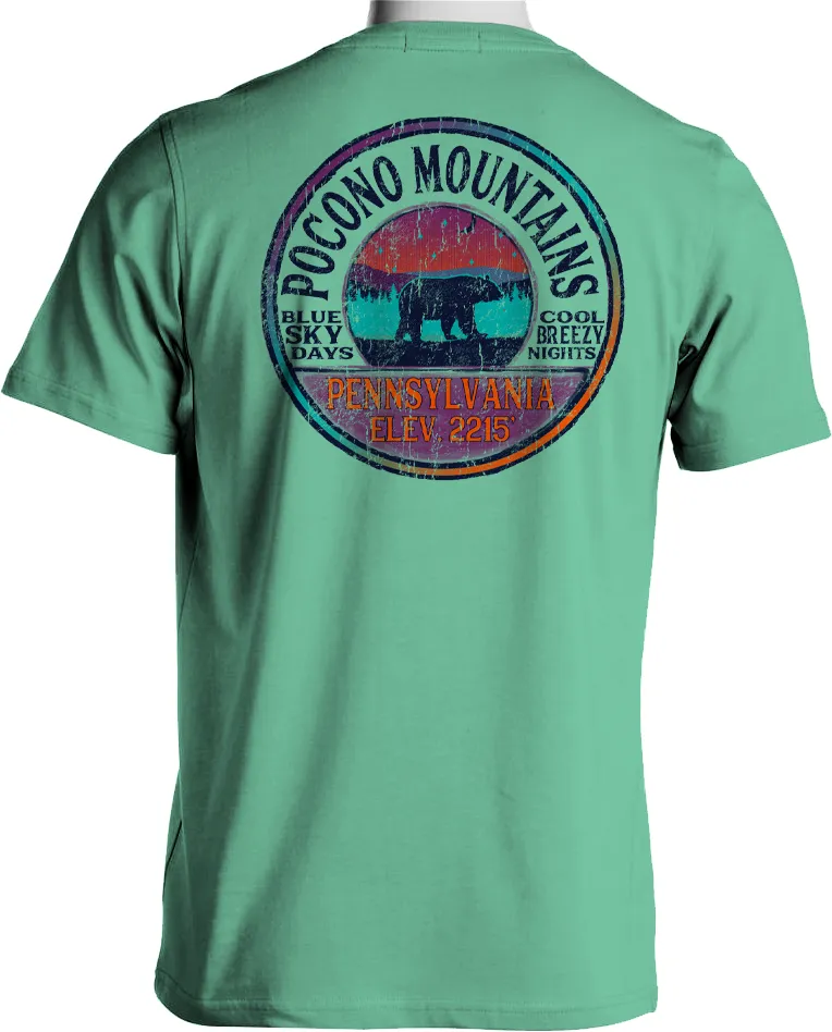 Pocono Mountain Blue Sky Short Sleeve Tee