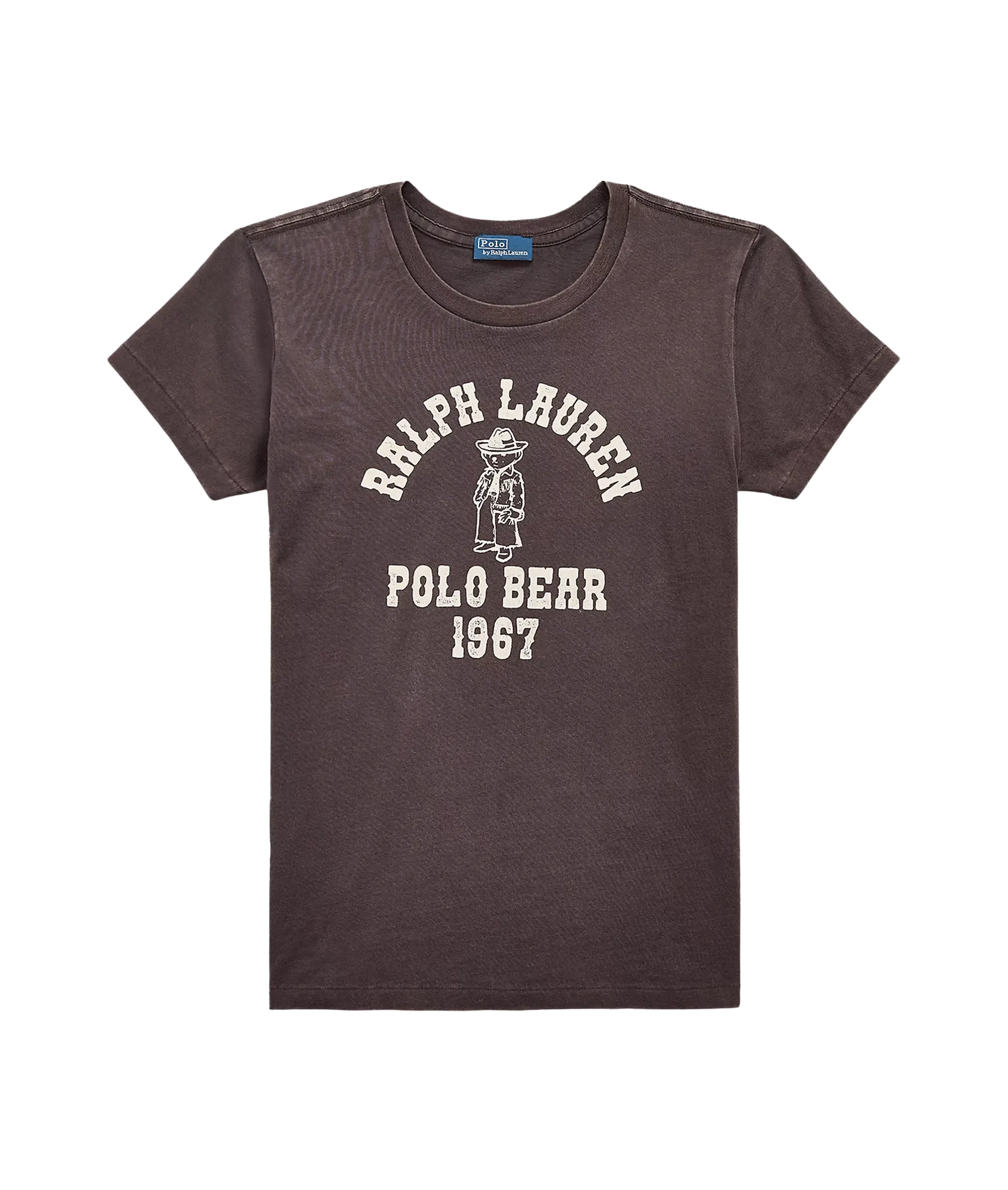 Polo Bear Logo Cotton Jersey Tee - Black