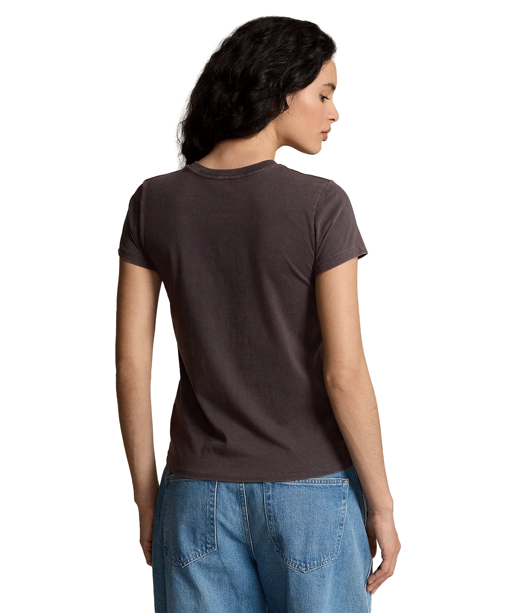 Polo Bear Logo Cotton Jersey Tee - Black