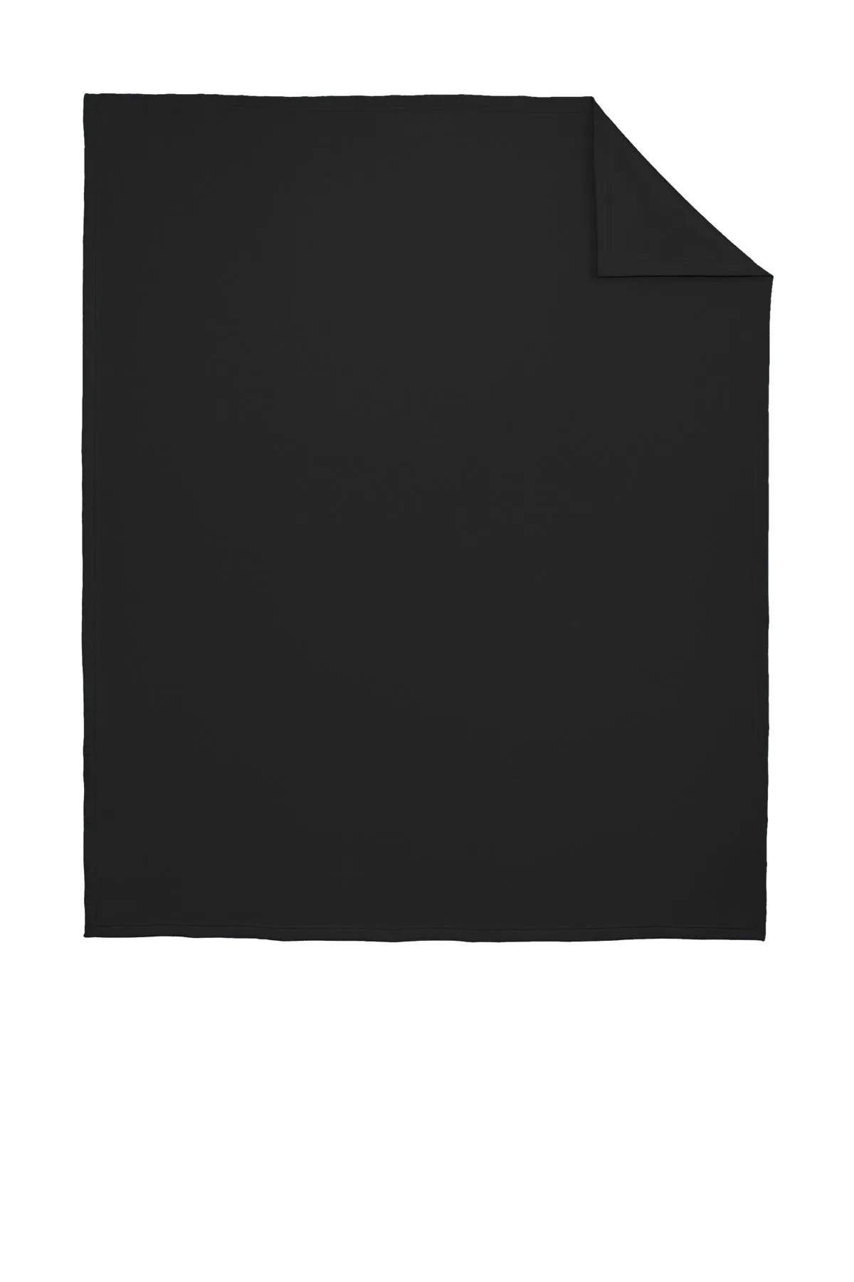 Port & Company Core Fleece Customized Blankets, Jet Black