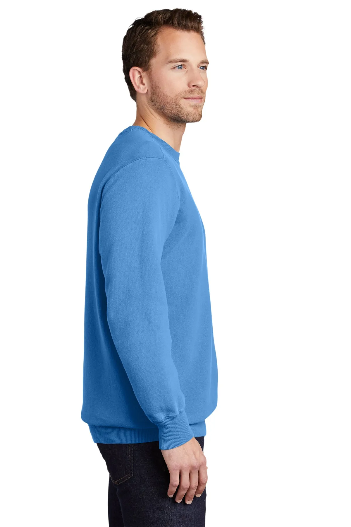 Port & Company Pigment Dyed Customized Sweatshirts, Blue Moon