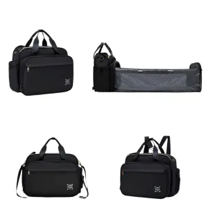 Portable 3 in 1 Baby Bed & Mommy Bag Foldable, Lightweight & Spacious