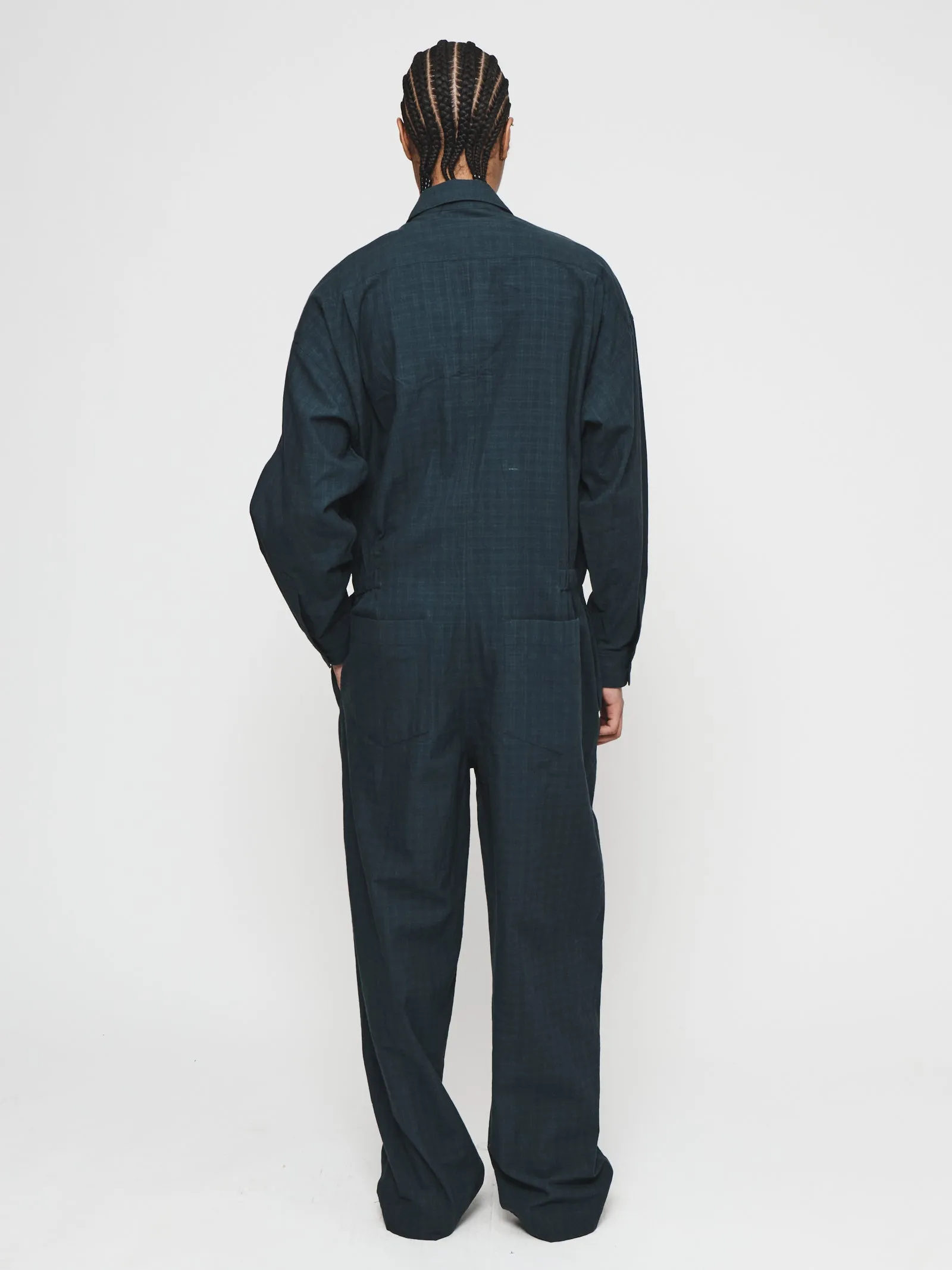 Relaxed Jumpsuit in Overdyed Plaid