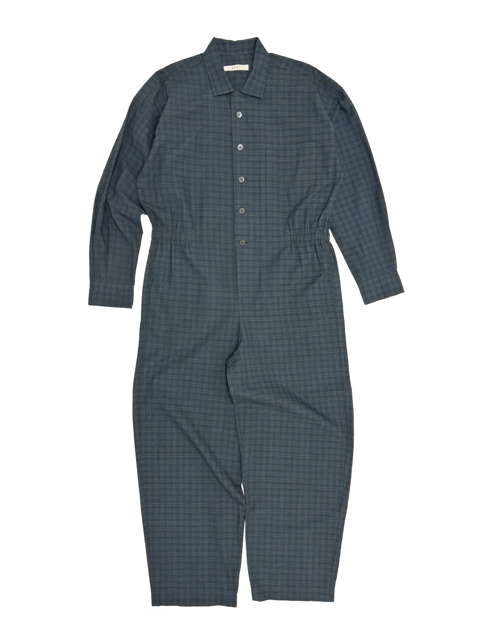Relaxed Jumpsuit in Overdyed Plaid