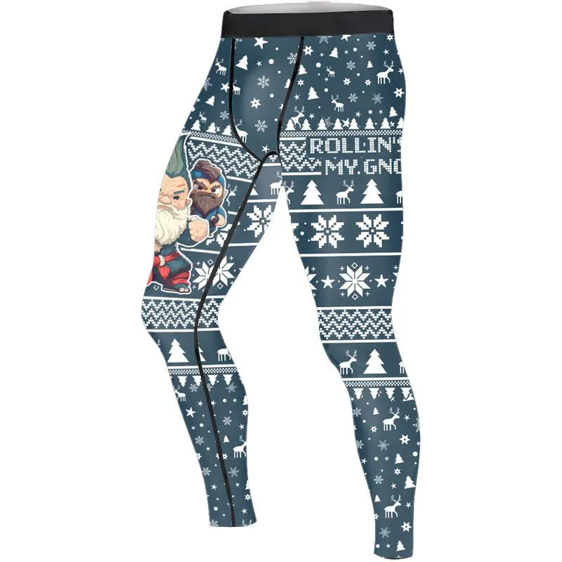 Rolling With Gnomies Men's Compression Leggings